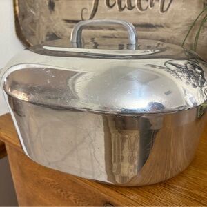 Vintage Magnalite Covered Oval Roaster Wagner 8 Qt No Trivet Included